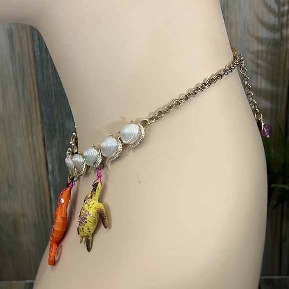 ⭐️Adorned Crown Artisan Assemblage aquarium collection sea creatures necklace - Picture 6 of 14
